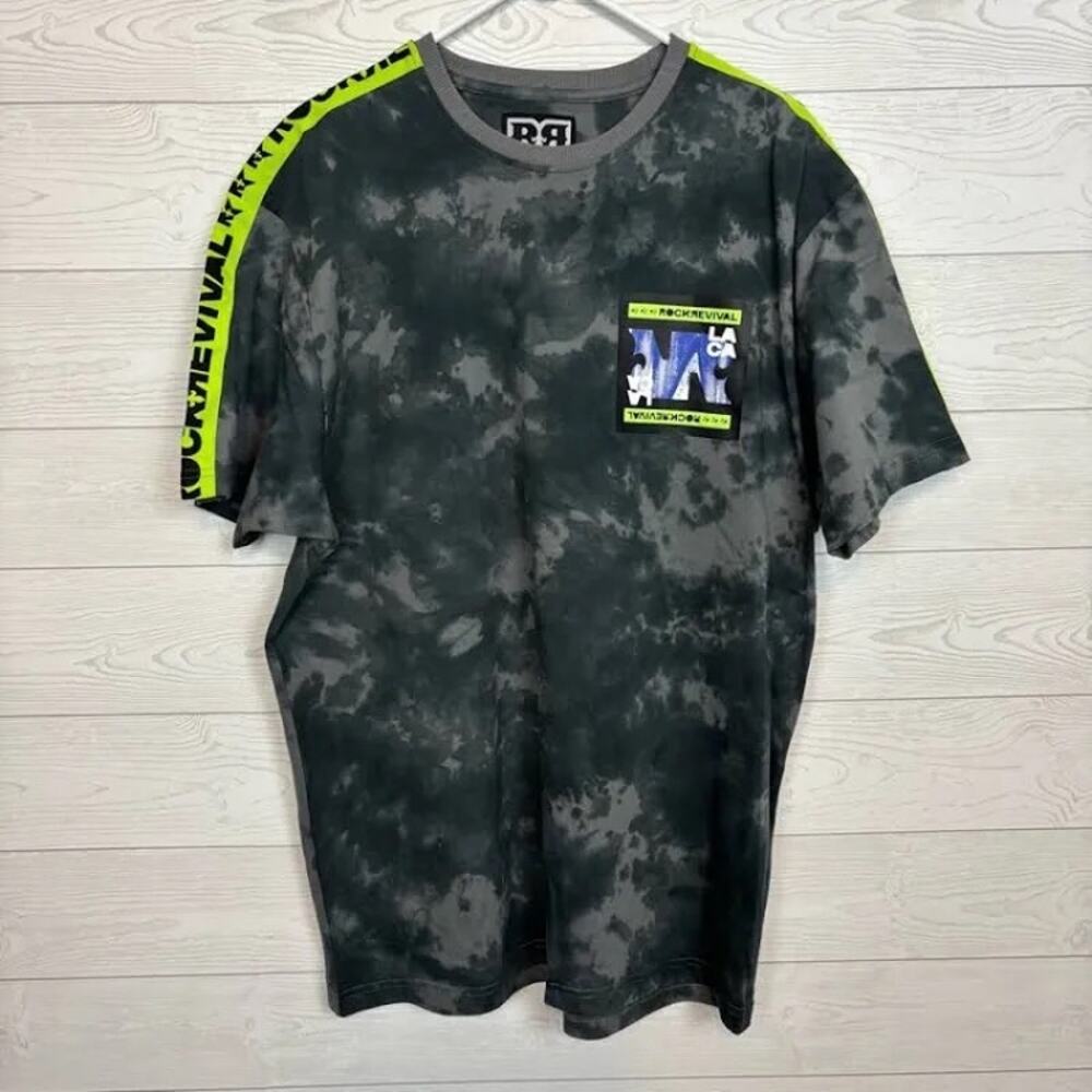 NEW Rock Revival Buckle Mens Short Sleeve T Shirt Tee‎ Size M Medium Grunge
